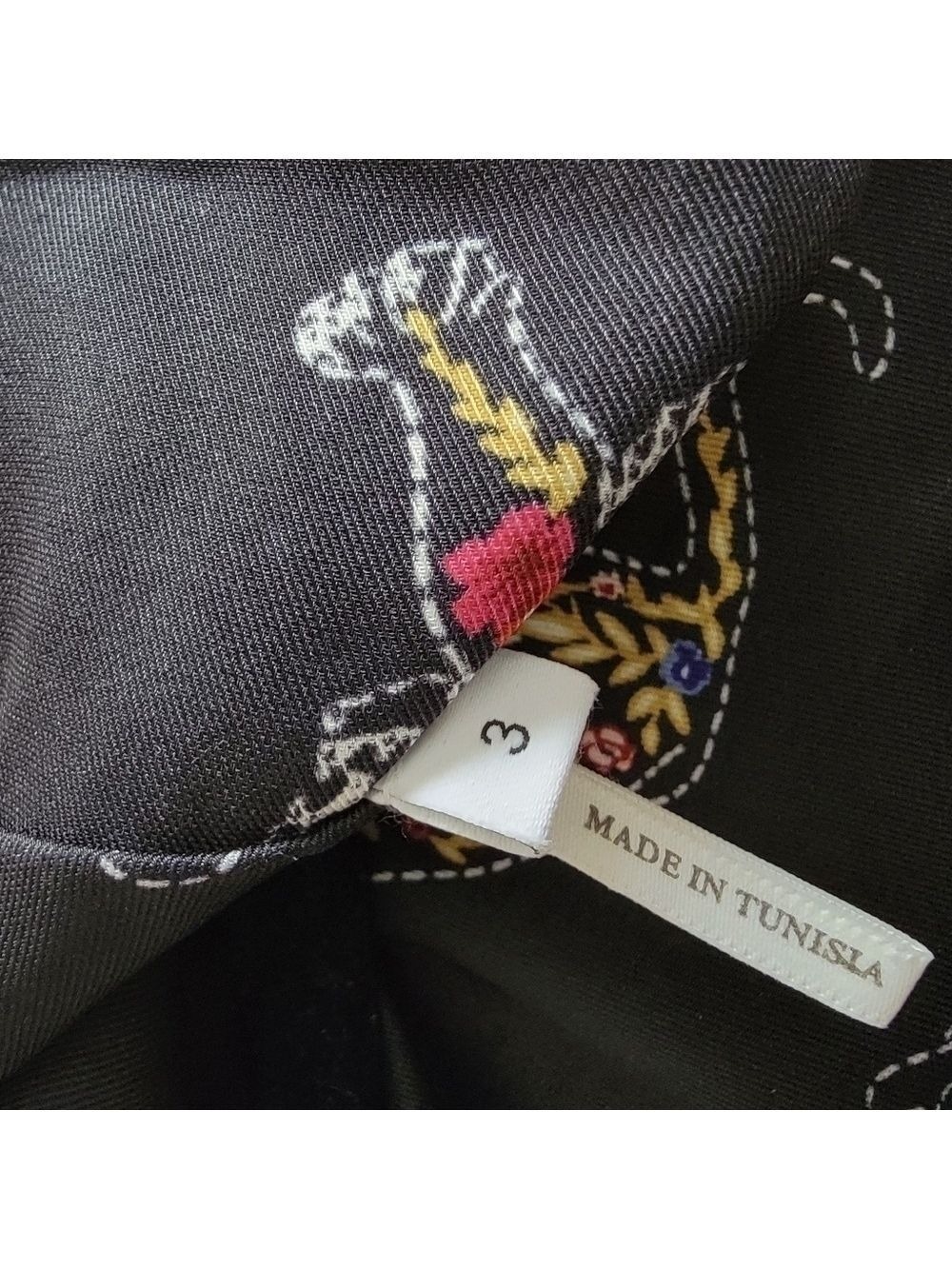 Sandro Paris Black Kayia Tiger Print Dress Size 3 - Picture 8 of 11